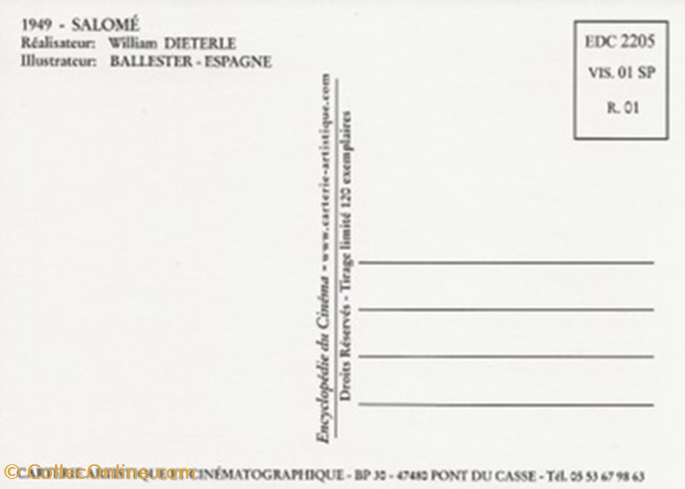 Salomé cartes postales autres salome