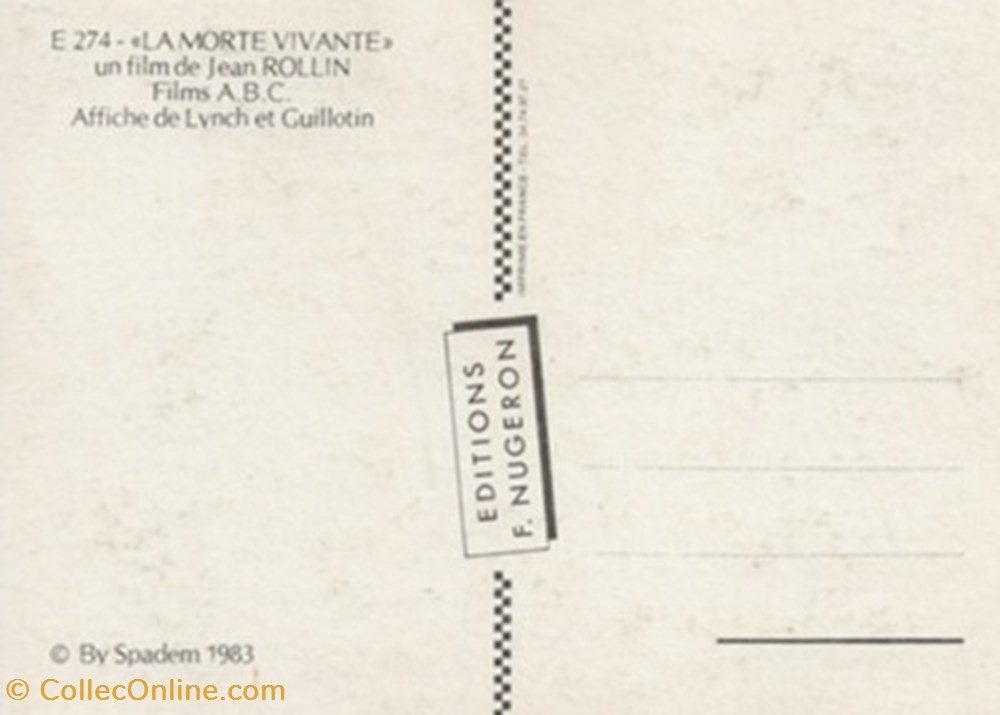La morte vivante cartes postales autres la morte vivante