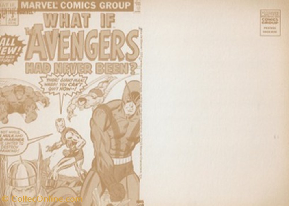 Marvel 2 cartes postales bande dessinee marvel