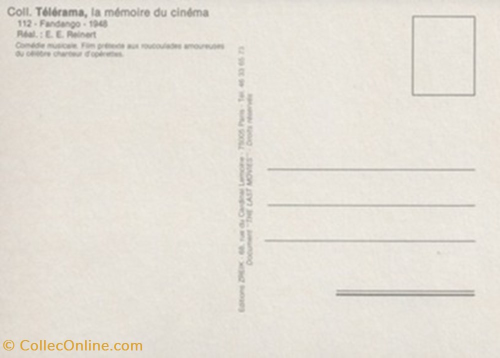 Fandango cartes postales autres fandango