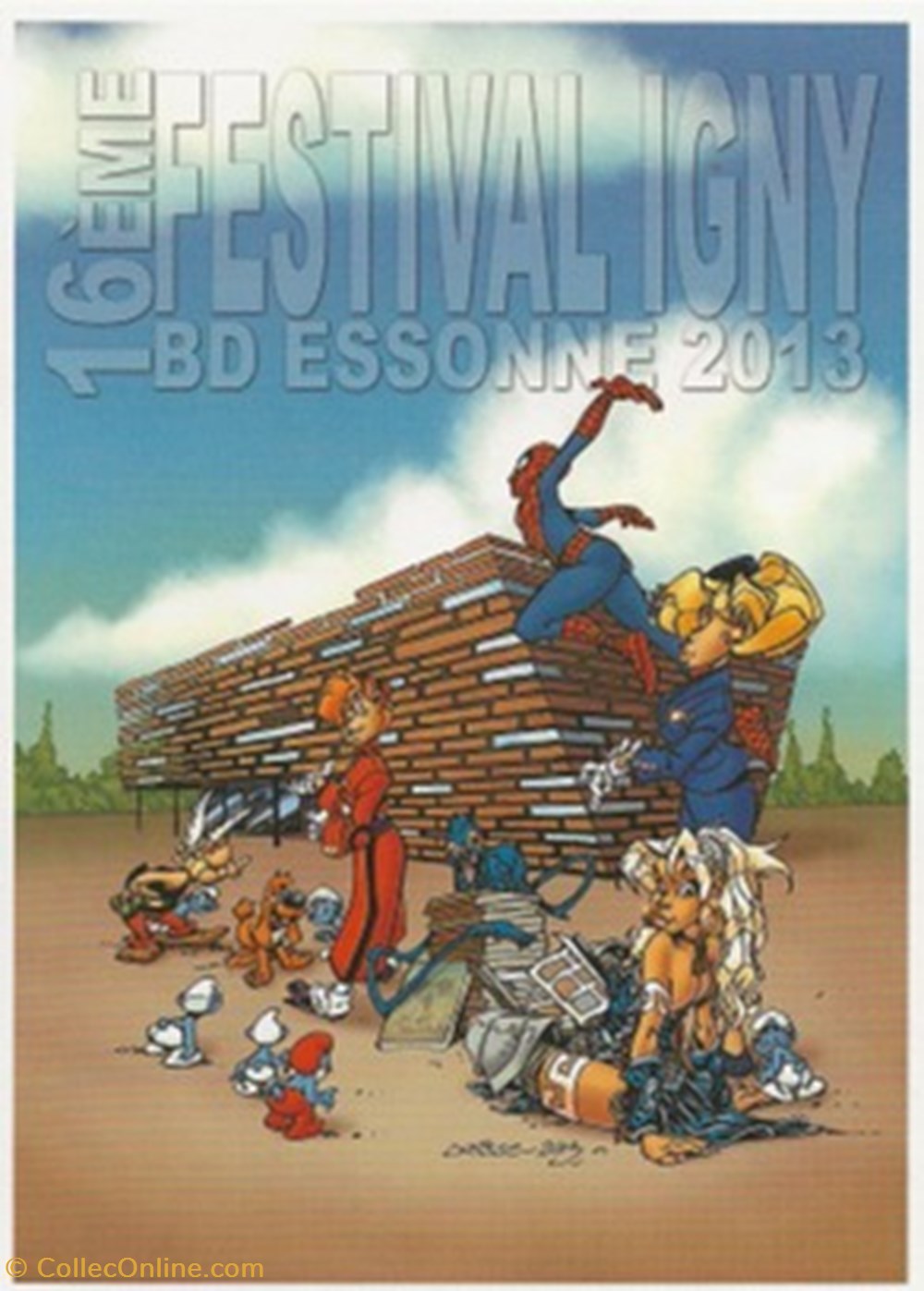 Igny (91) 2013 cartes postales bande dessinee igny 91 2013