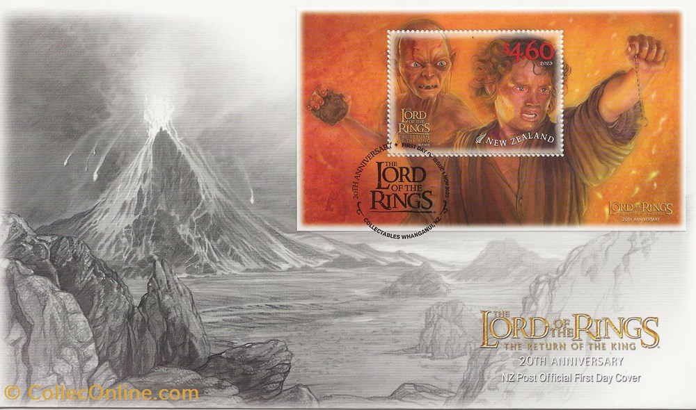 Wanganui (Nouvelle Zélande) 2023 The lord of the rings, the return of the king timbres wanganui nouvelle zelande 2023 the lord of the rings the return of the king