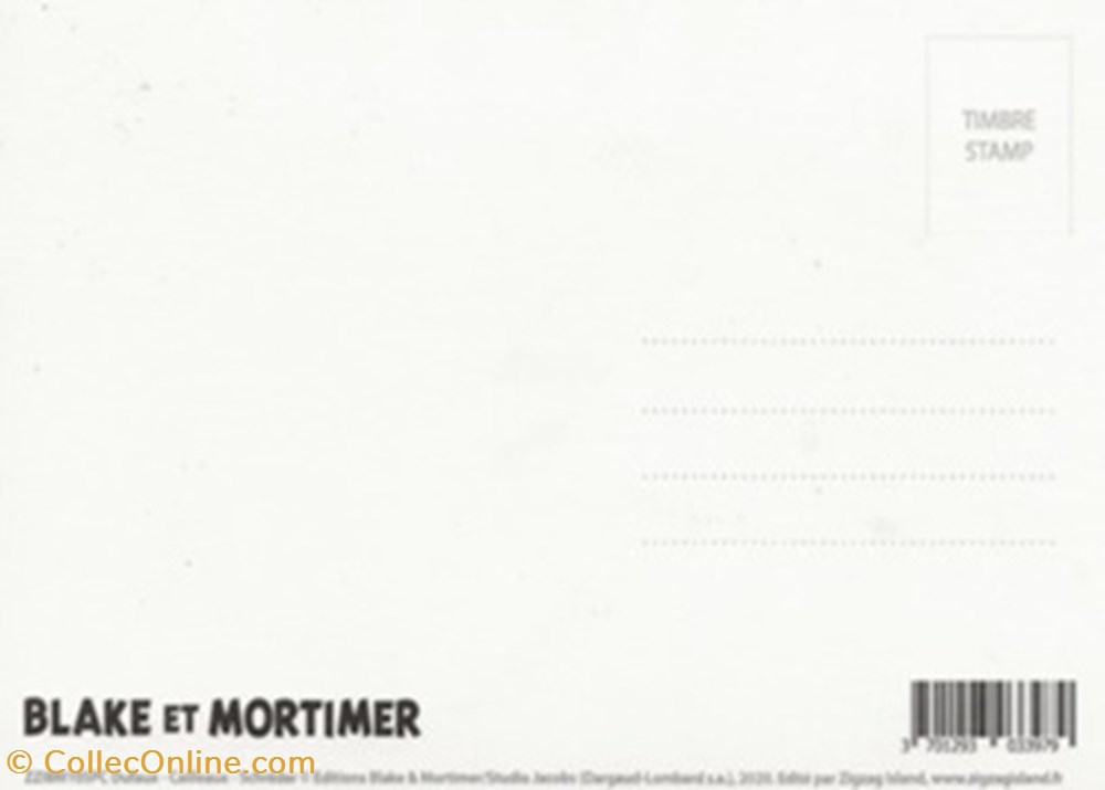 Blake et Mortimer cartes postales bande dessinee blake et mortimer