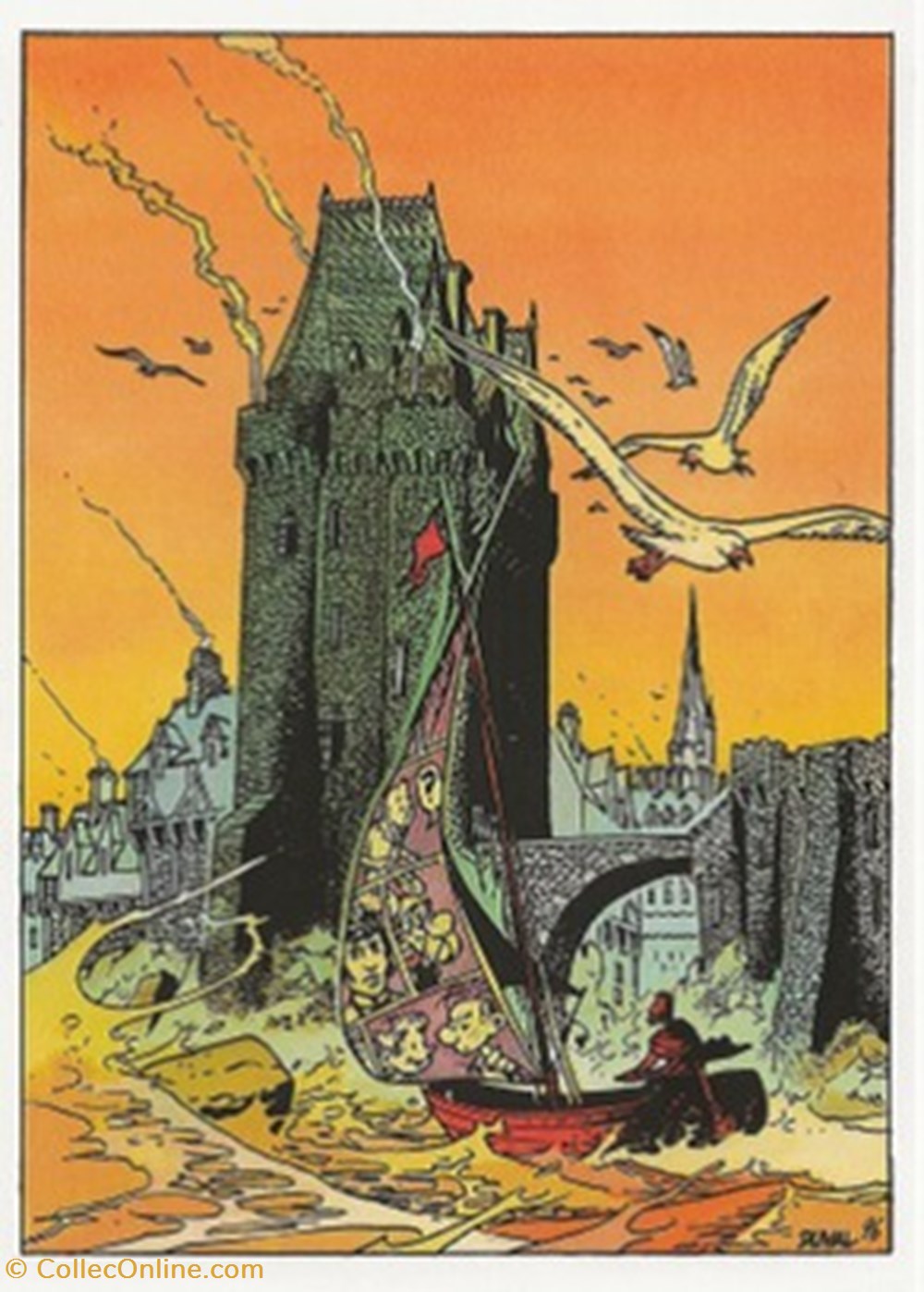 cartes postales bande dessinee saint malo 35 1997