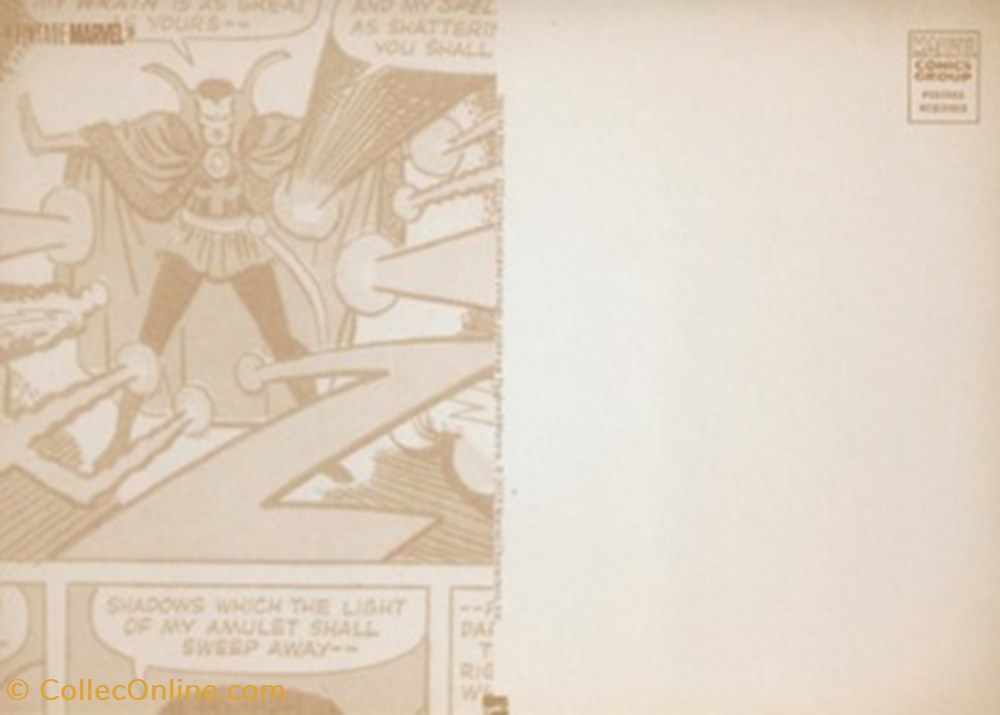 cartes postales bande dessinee marvel