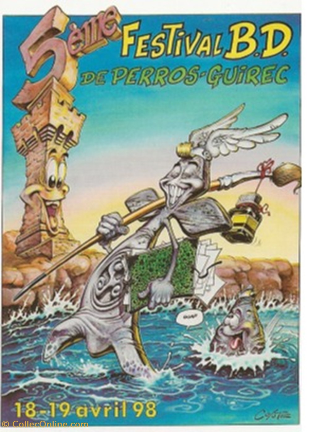 cartes postales bande dessinee perros guirrec 22 1998