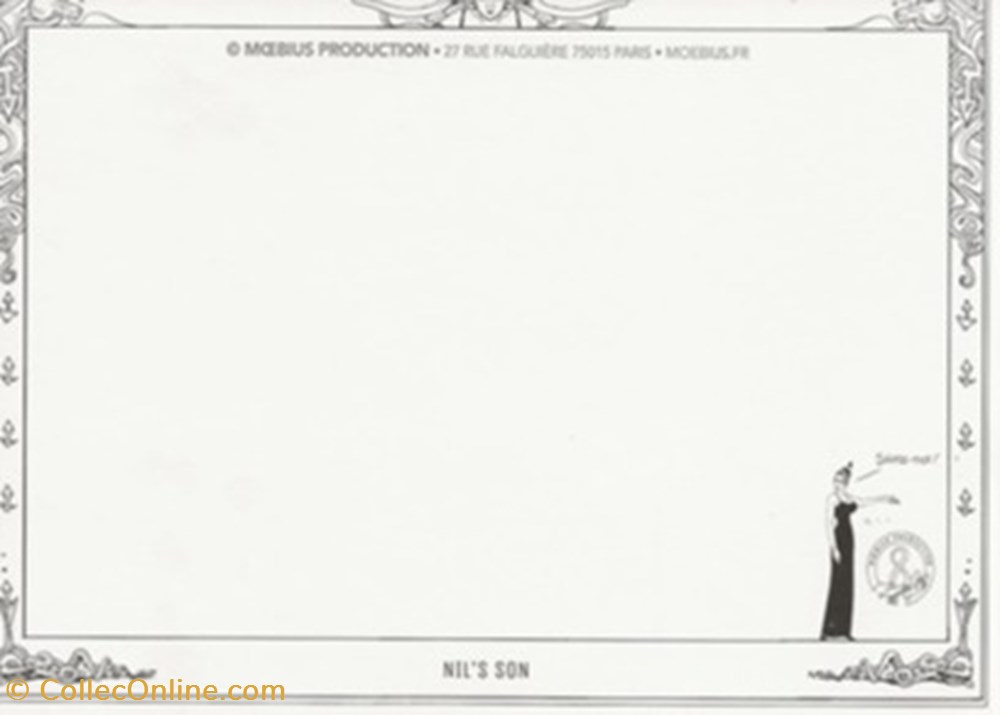 Moebius 2 cartes postales bande dessinee moebius