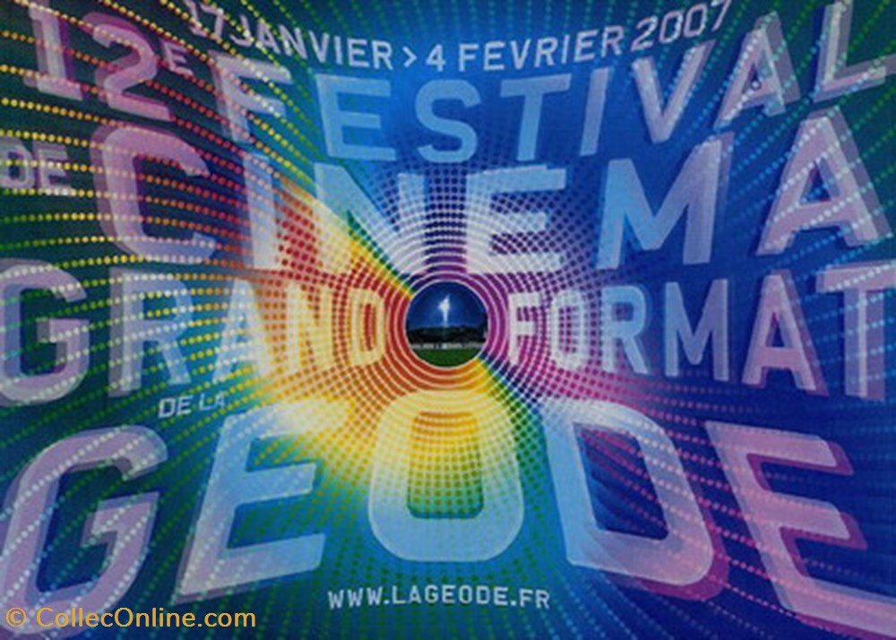 Paris Festival de cinéma à la Géode 2007 cartes postales autres paris festival de cinema a la geode 2007