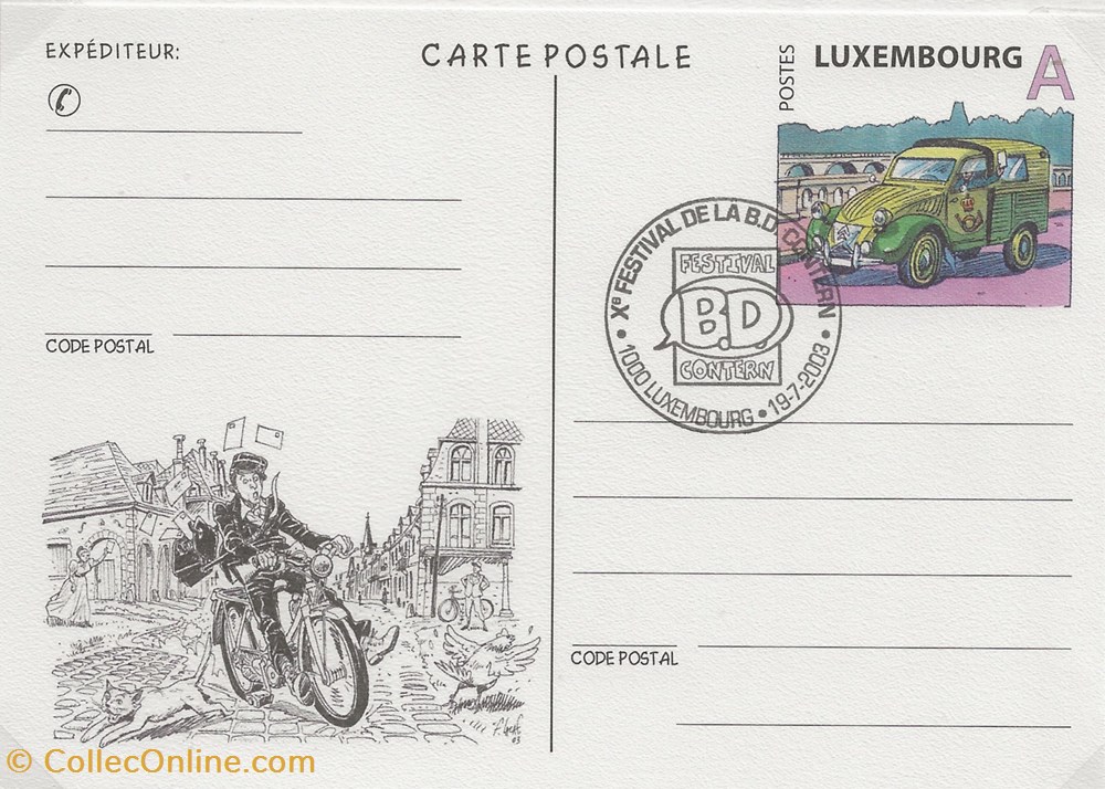 Contern (Luxembourg) 2003 Xème festival BD timbres contern luxembourg 2003 xeme festival bd