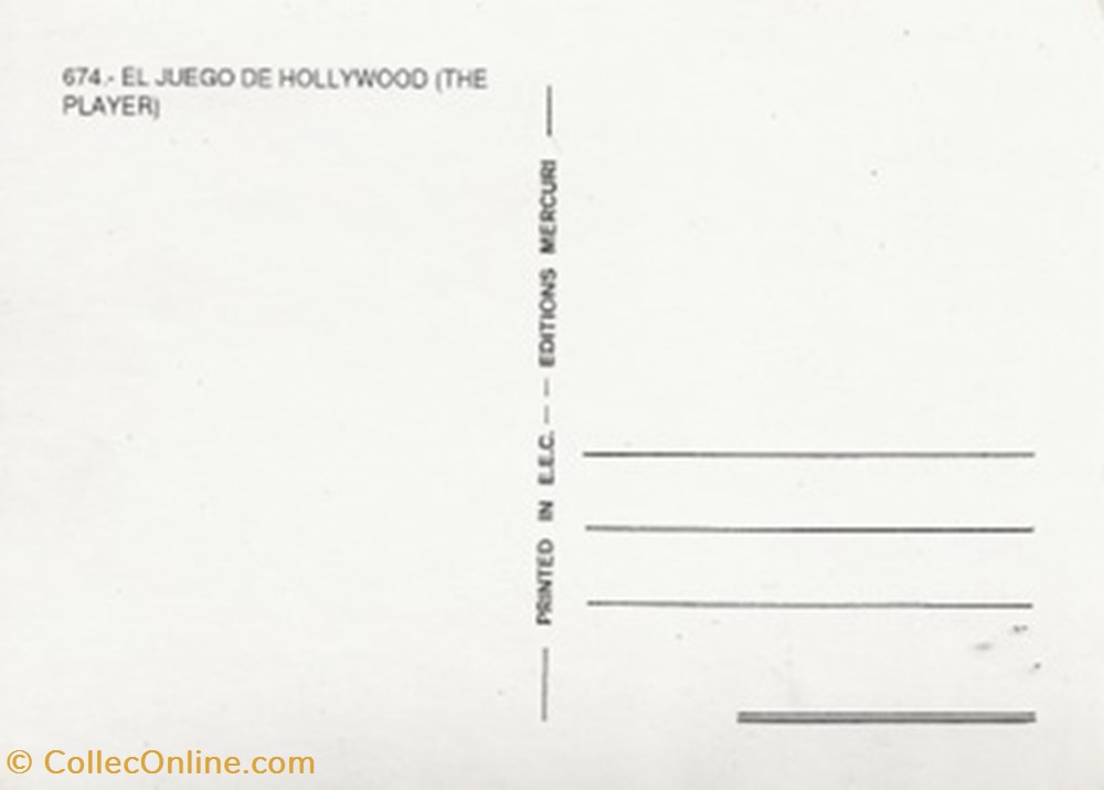 El juego de Hollywood cartes postales autres el juego de hollywood