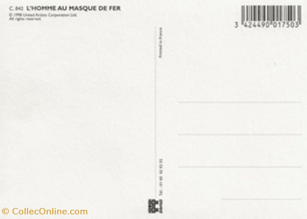L'homme au masque de fer cartes postales autres l homme au masque de fer