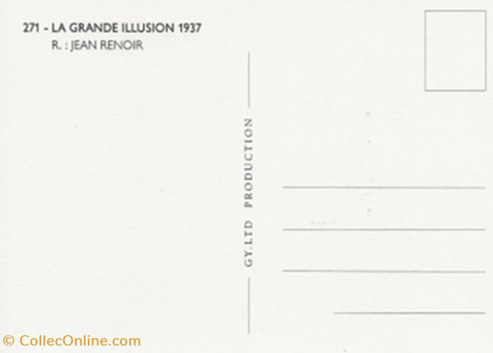 La grande illusione cartes postales autres la grande illusione