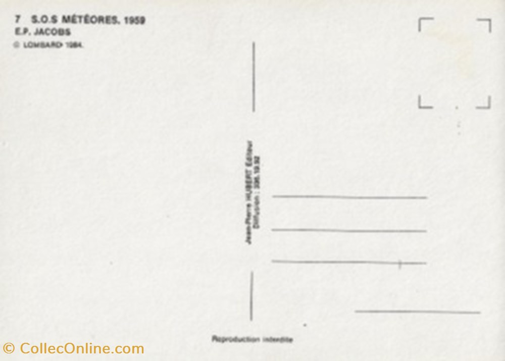 Blake et Mortimer cartes postales bande dessinee blake et mortimer