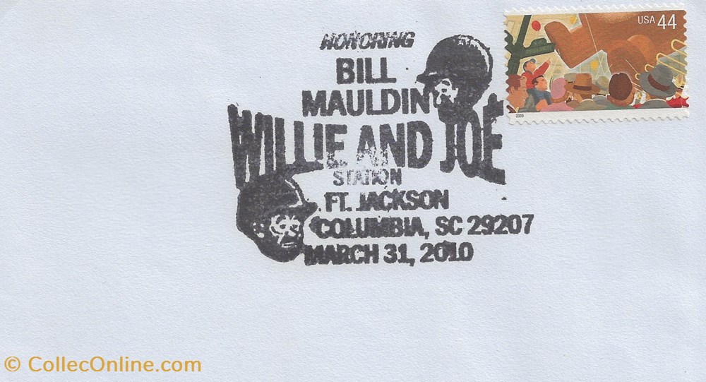 Jackson (Etats-Unis) 2010 Bill Mauldin , Willie and Joe timbres jackson etats unis 2010 bill mauldin willie and joe