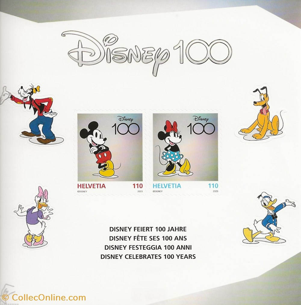 timbres berne suisse 2023 disney fete ses 100 ans
