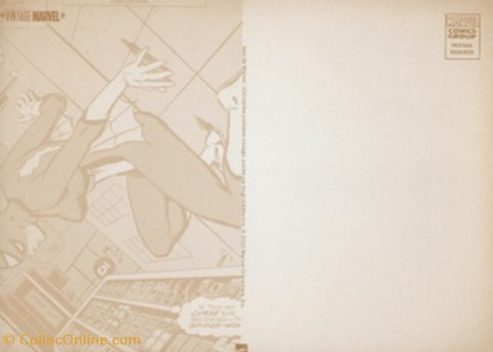 cartes postales bande dessinee marvel