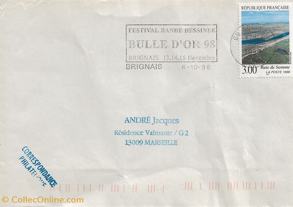 timbres brignais 69 1998 festival bande dessinee bulle or