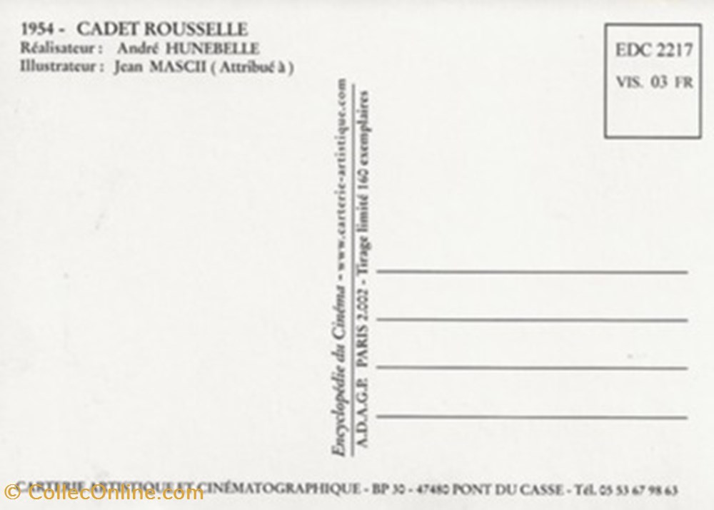 Cadet Rousselle cartes postales autres cadet rousselle