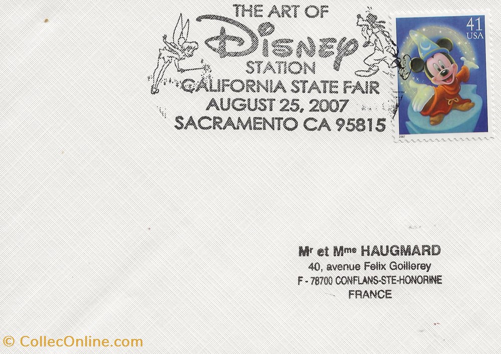 Sacramento (Etats-Unis) 2007 The art of Disney station timbres sacramento etats unis 2007 the art of disney station