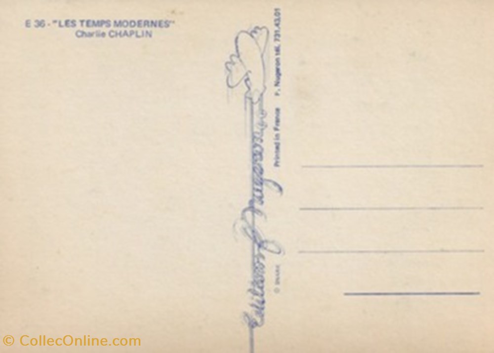 Les temps modernes cartes postales autres les temps modernes