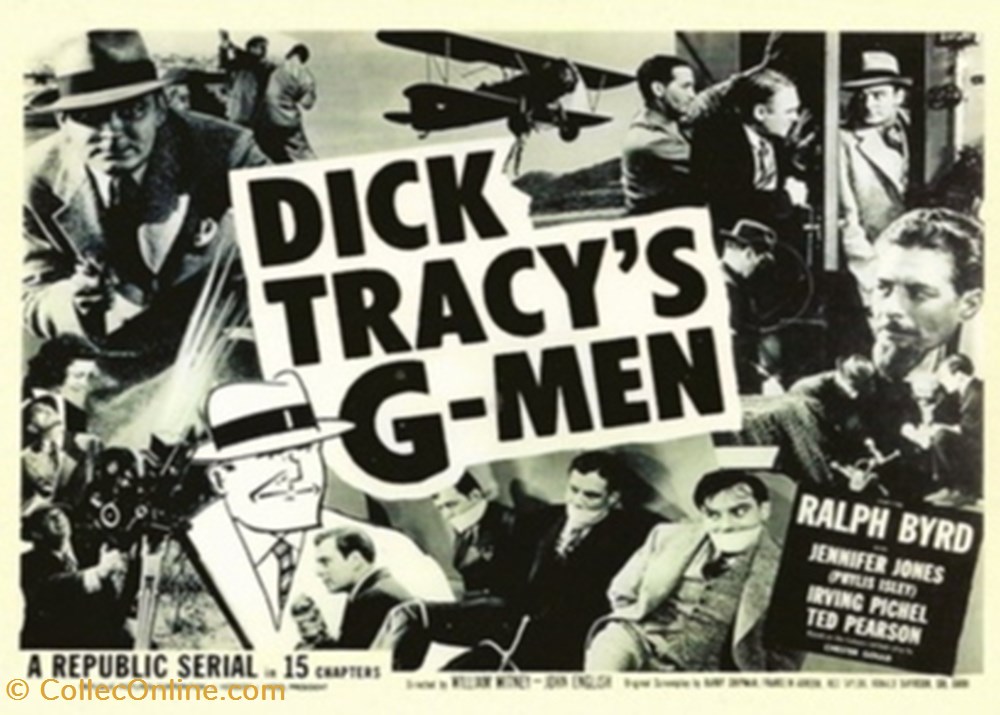 cartes postales autres dick tracy s g men