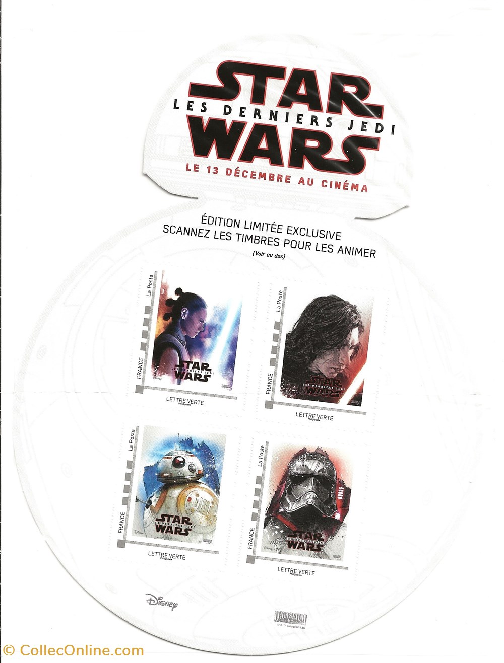 ZZZ 2017 Collector Star Wars timbres zzz 2017 collector star wars