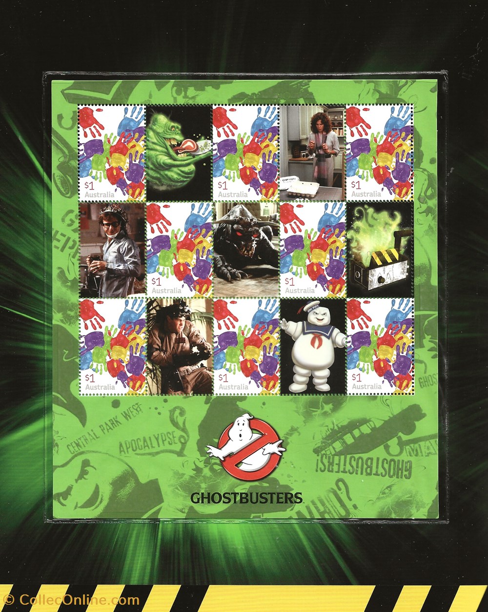 timbres zzz presentation pack australie 2009 ghostbusters