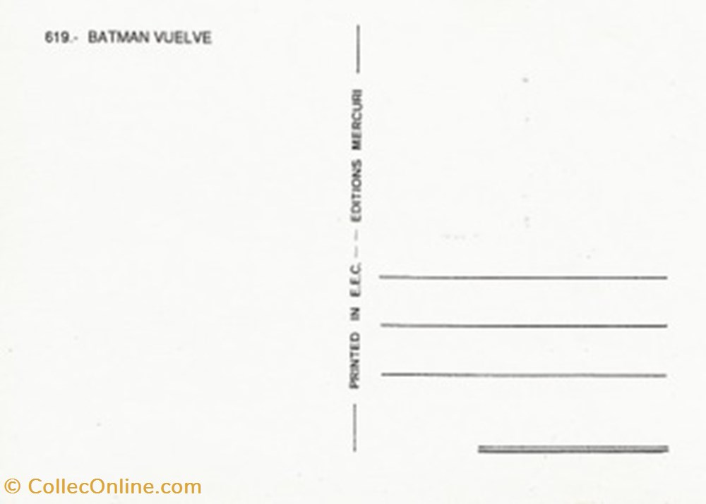 cartes postales autres batman vuelve
