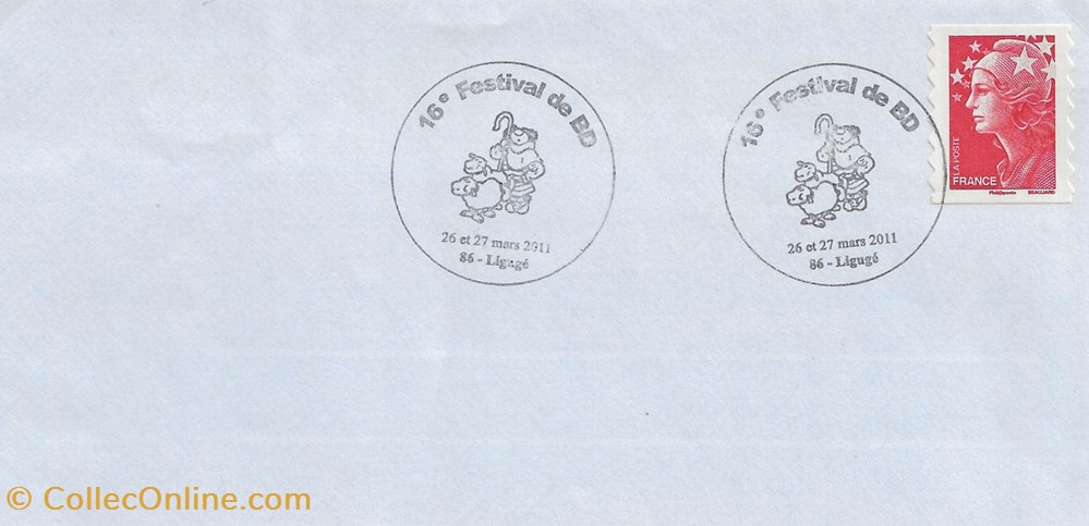 timbres liguge 86 2011 16eme festival de bd