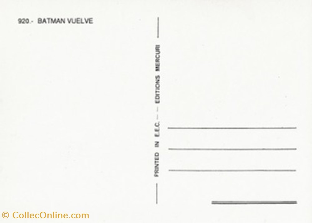 Batman vuelve cartes postales autres batman vuelve