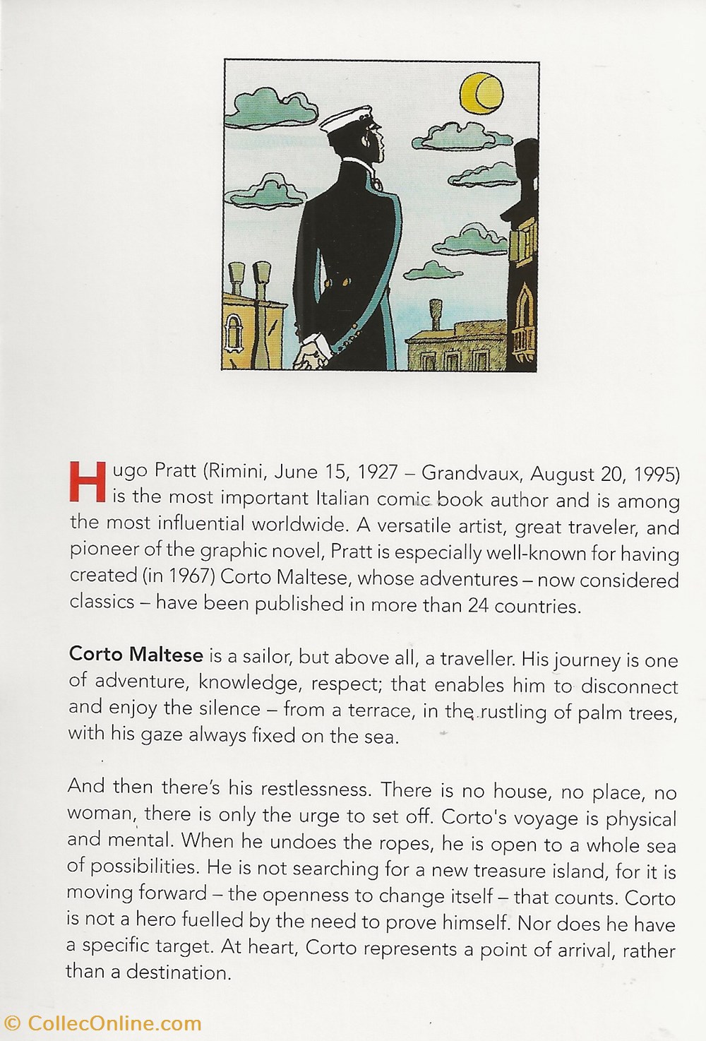 Corto Maltese 15 4 cartes postales bande dessinee corto maltese 15
