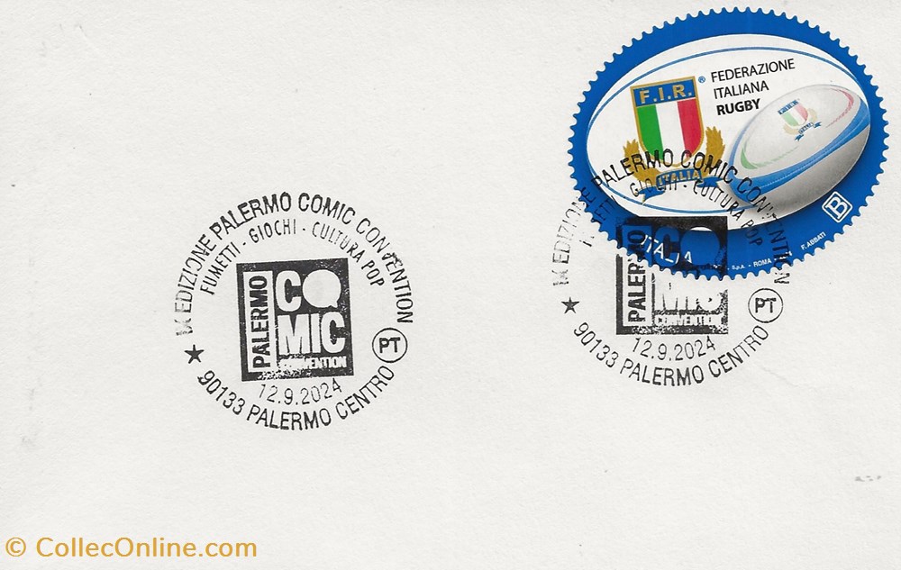 Palermo (Italie) 2024 IX edizione Palermo Comic Convention 4 timbres palermo italie 2024 ix edizione palermo comic convention