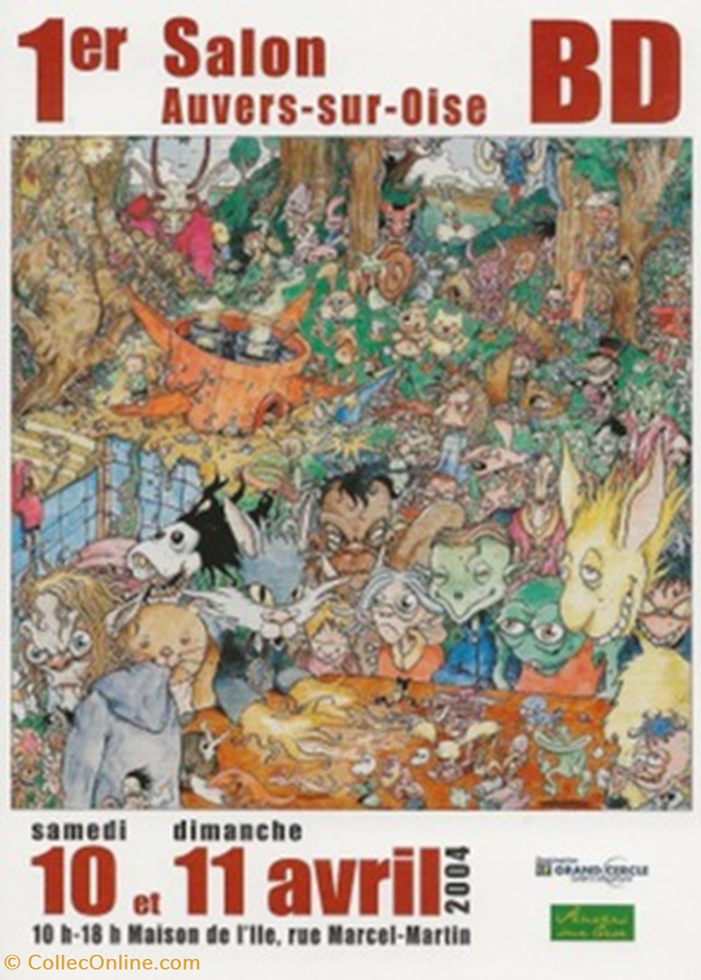 Auvers sur Oise (95) 2004 cartes postales bande dessinee auvers sur oise 95 2004