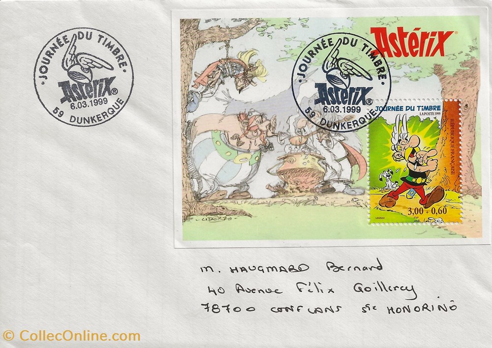 timbres dunkerque 59 1999 fete du timbre