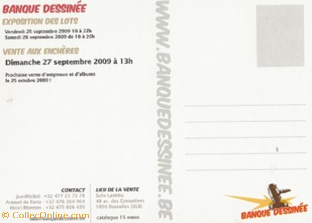 cartes postales bande banque dessinee 02