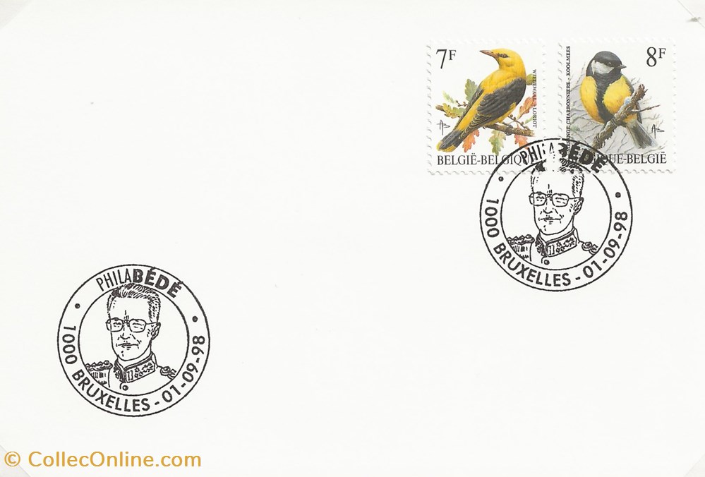 timbres bruxelles belgique 1998 philabede