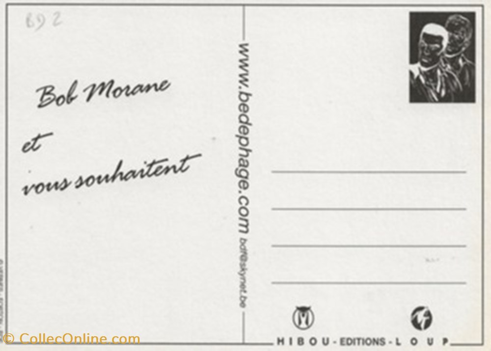 Bob Morane cartes postales bande dessinee bob morane