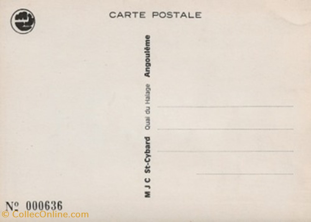 cartes postales bande dessinee angouleme 16 1974