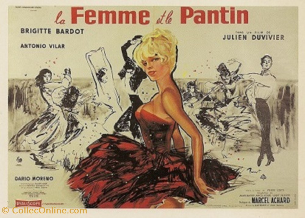 cartes postales autres la femme et le pantin