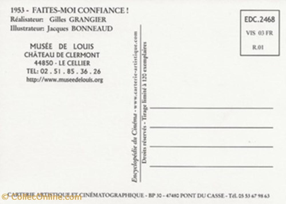 Faites-moi confiance! cartes postales autres faites moi confiance