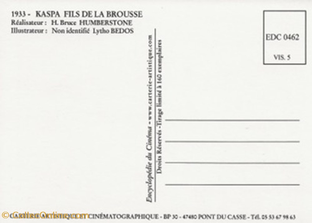 Kaspa, fils de la brousse cartes postales autres kaspa fils de la brousse