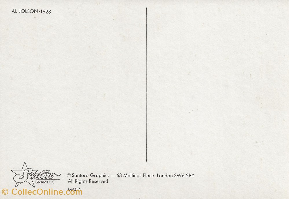 The jazz singer cartes postales autres the jazz singer