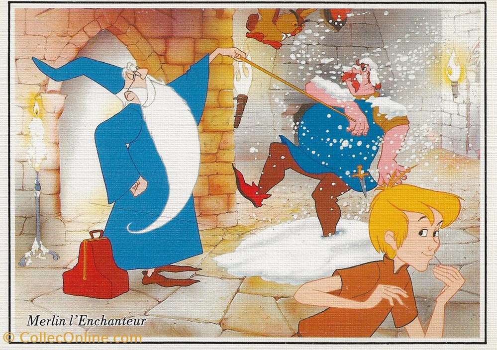 cartes postales autres merlin enchanteur