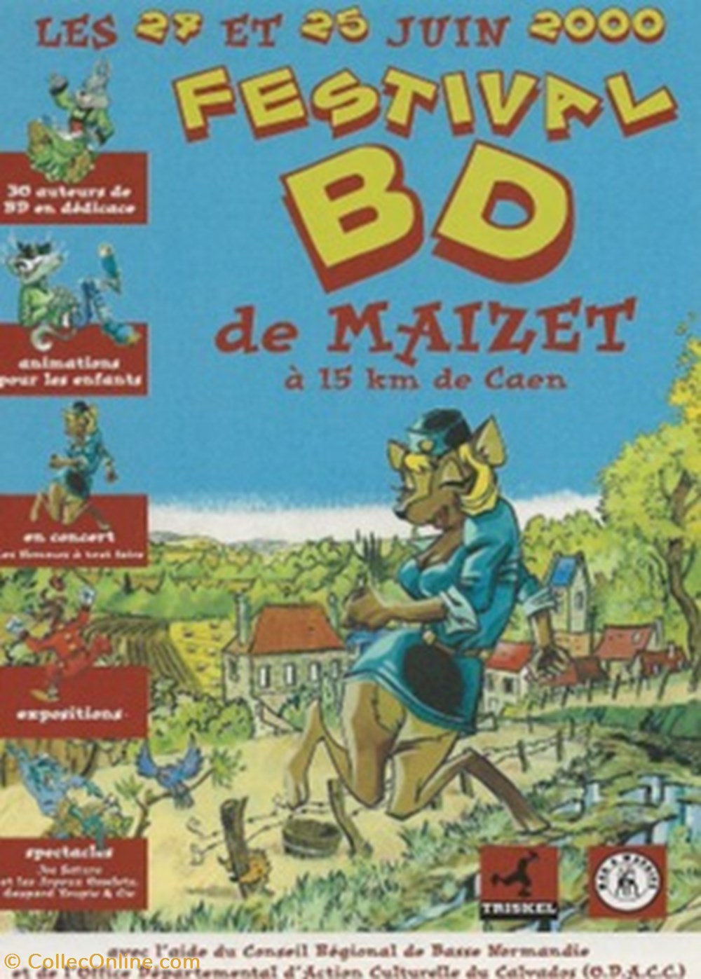 Maizet (14) 2000 cartes postales bande dessinee maizet 14 2000