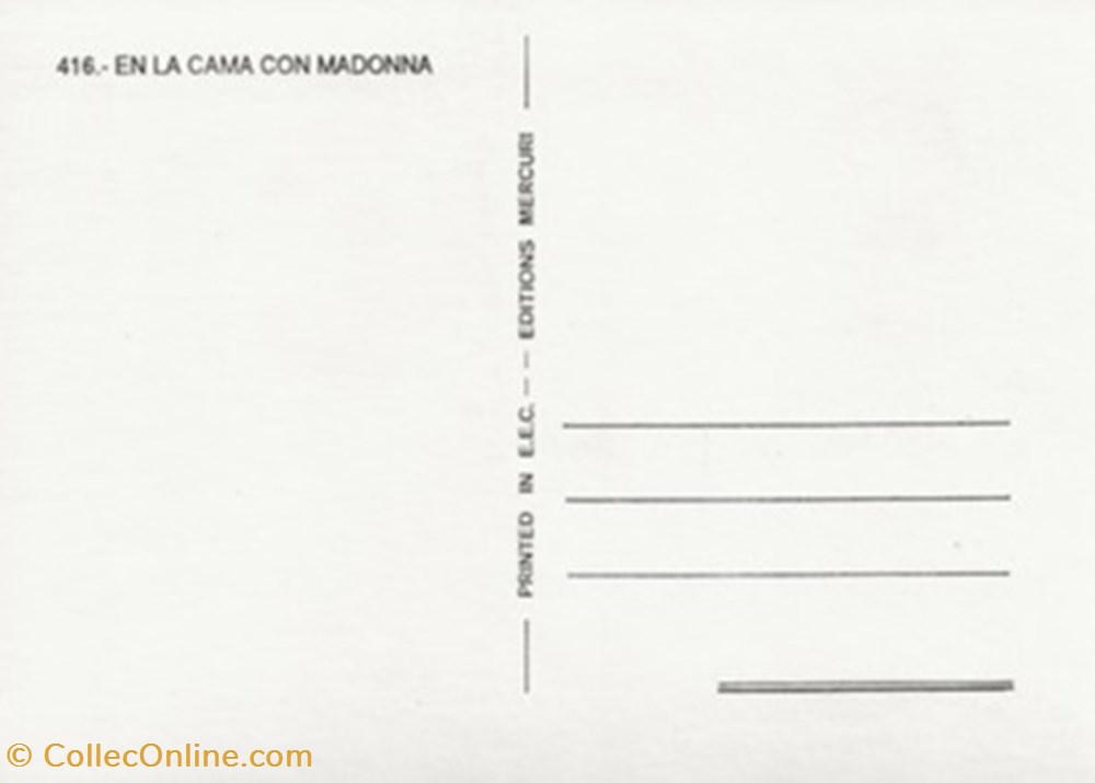 En la cama con Madonna cartes postales autres en la cama con madonna