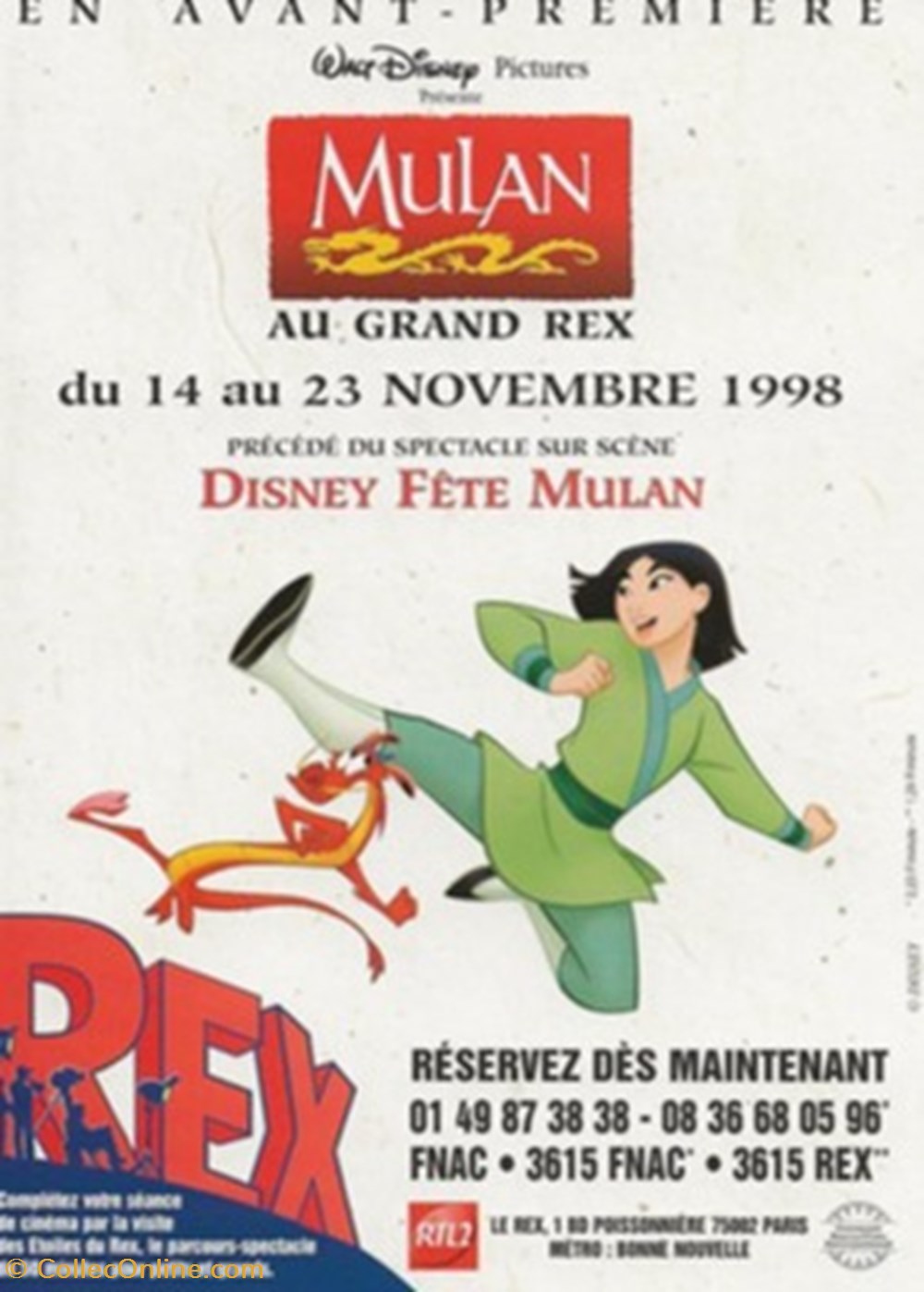 Mulan 3 cartes postales autres mulan