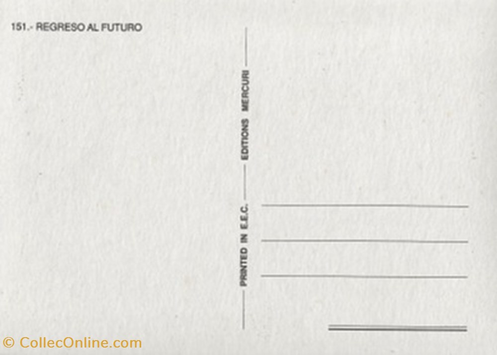 Regresso al futuro cartes postales autres regresso al futuro