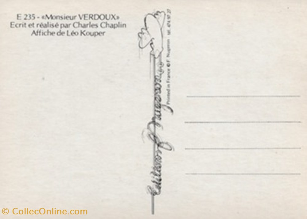 cartes postales autres monsieur verdoux