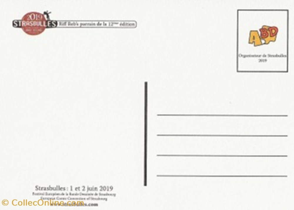 Strasbourg (67) 2019 cartes postales bande dessinee strasbourg 67 2019