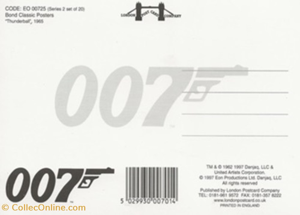 cartes postales autres thunderball